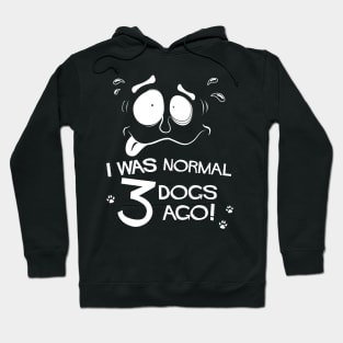 Funny Pet Lovers I Was Normal Three Dogs Ago Hoodie